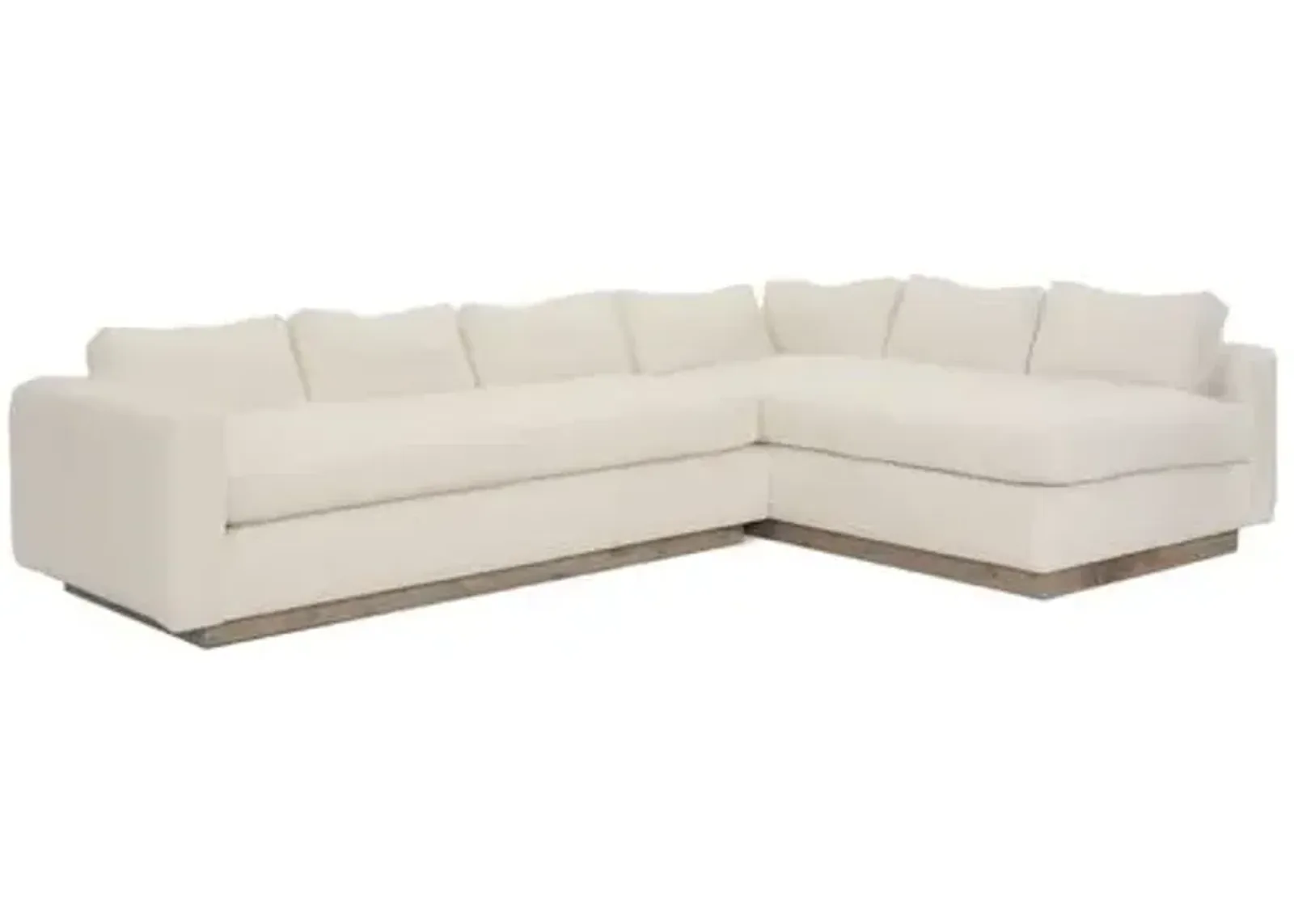 Furh Sectional - Ivory Linen - Community