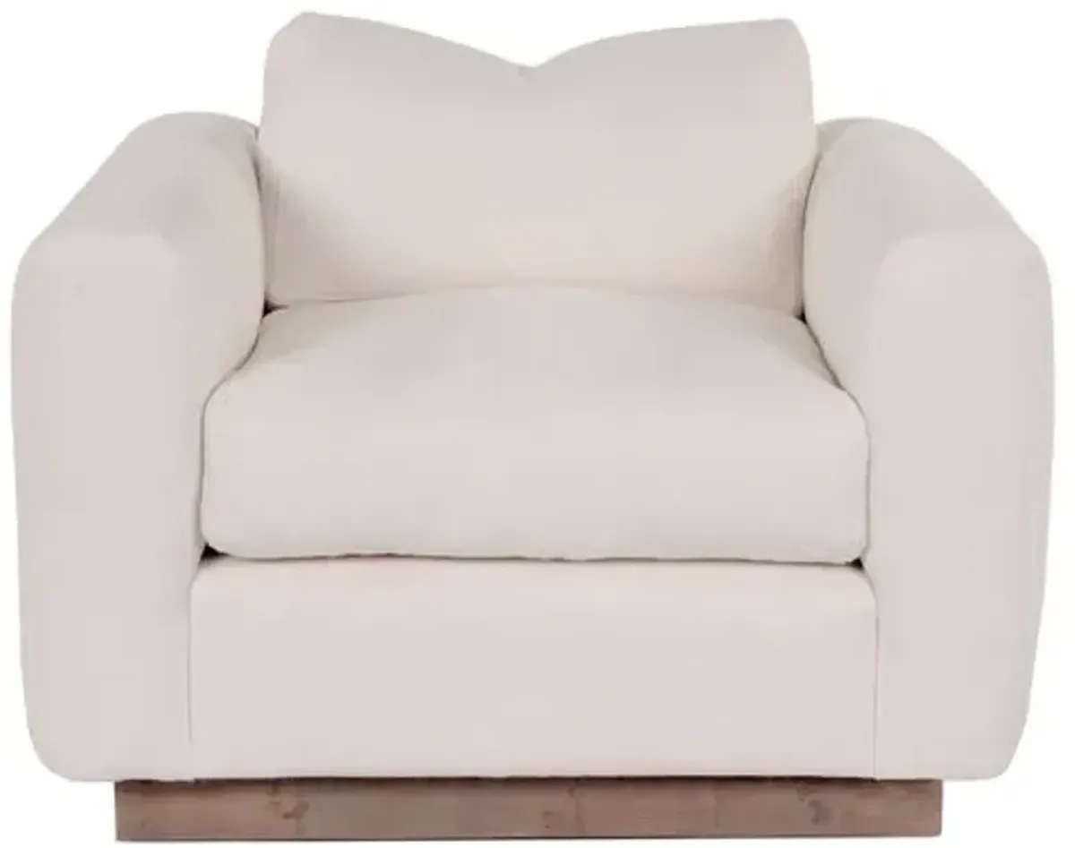 Furh Club Chair - Ivory Linen - Community