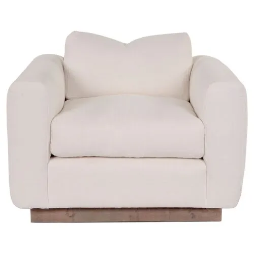 Furh Club Chair - Ivory Linen - Community