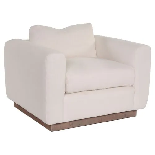 Furh Club Chair - Ivory Linen - Community