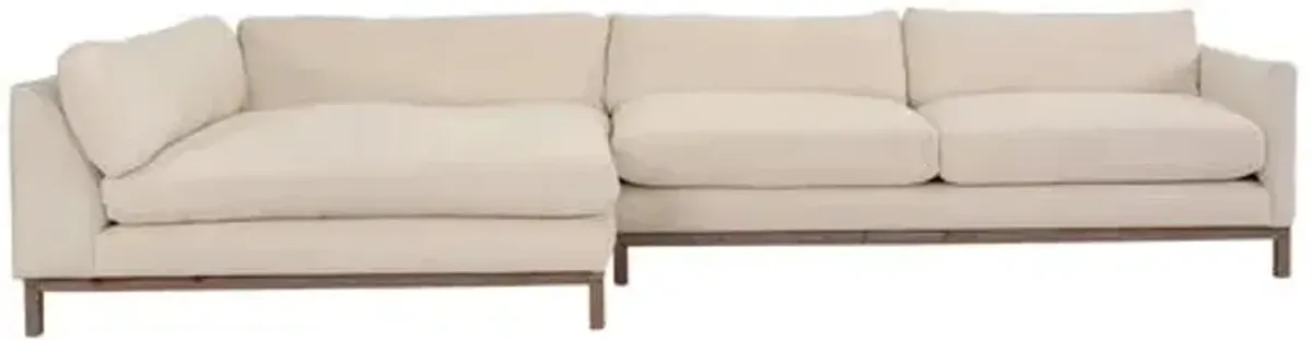 Dae Left-Facing Sectional - Ivory Linen - Community