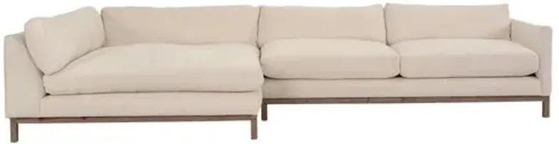 Dae Left-Facing Sectional - Ivory Linen - Community