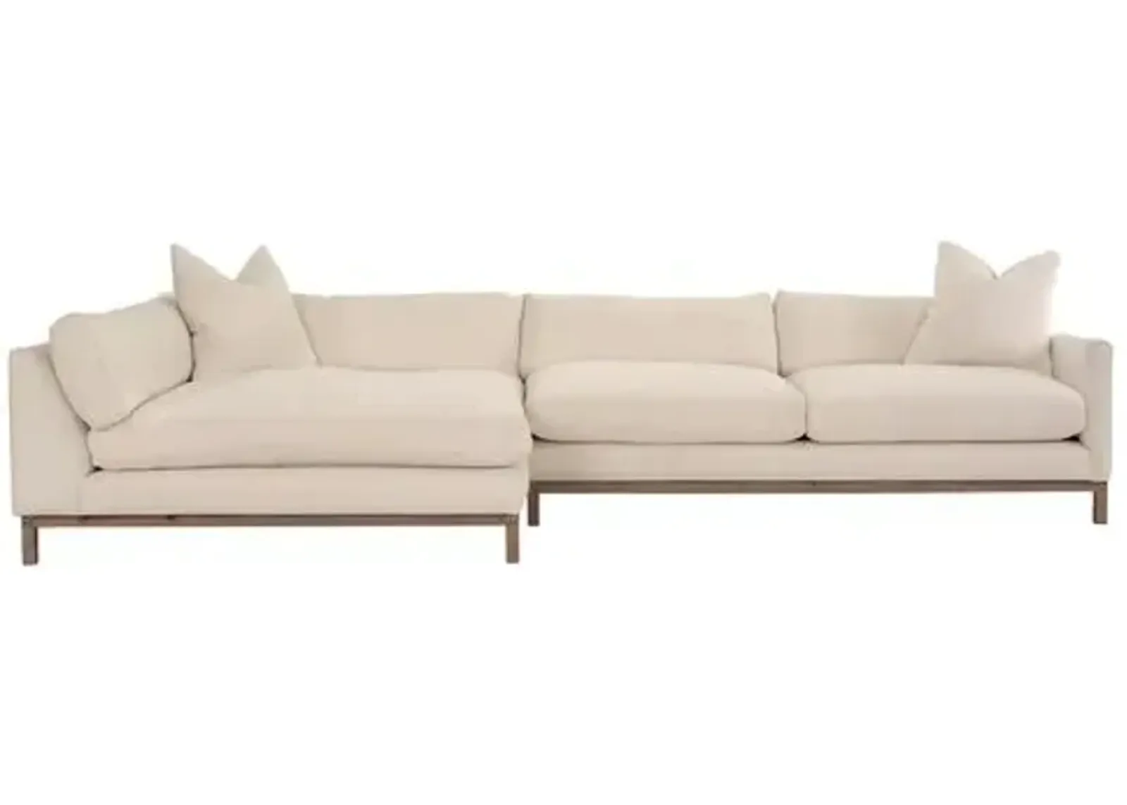 Dae Left-Facing Sectional - Ivory Linen - Community