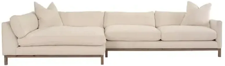 Dae Left-Facing Sectional - Ivory Linen - Community