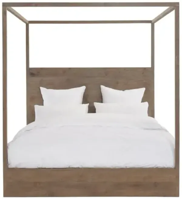 Latrobe Canopy Bed - Natural - Community - Brown