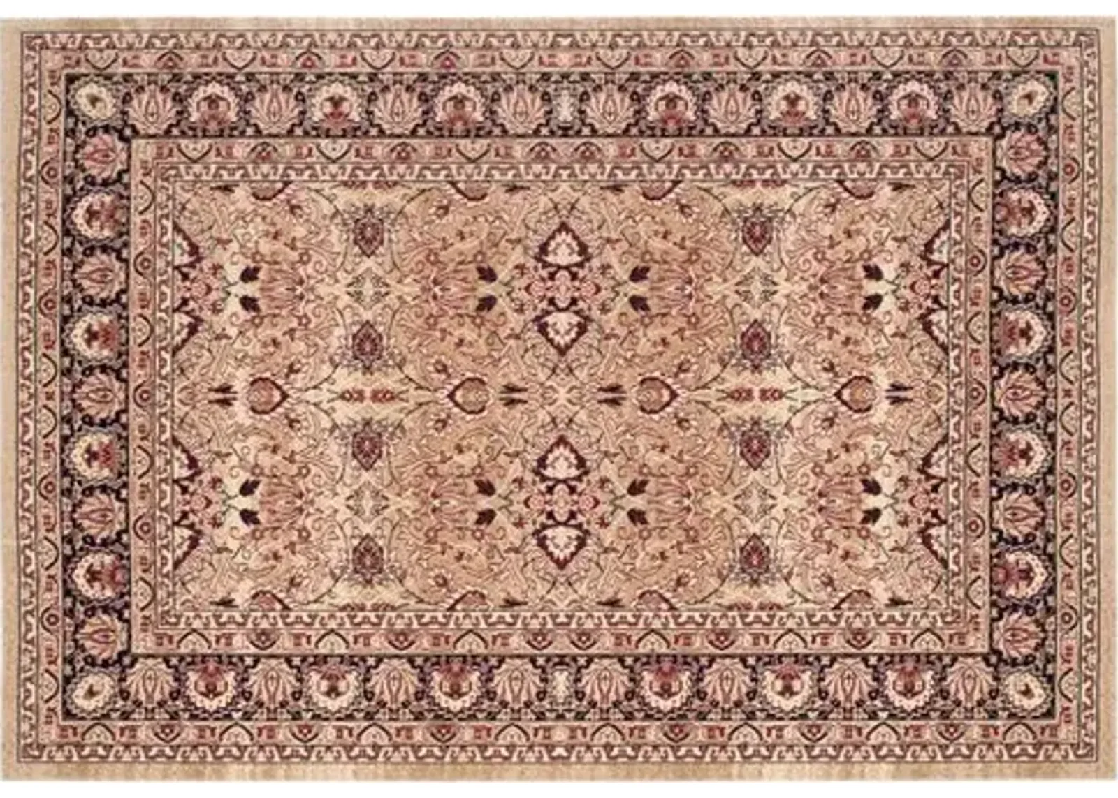 Newton Rug - Cream/Navy - Beige - Beige