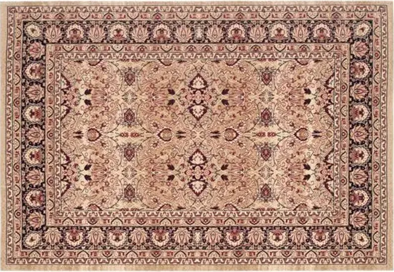 Newton Rug - Cream/Navy - Beige - Beige