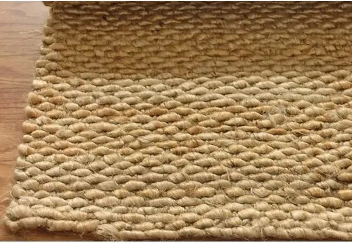 Delbarton Jute Rug - Natural - Beige - Beige