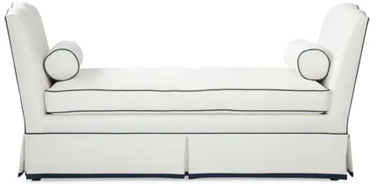 Cheshire Daybed - White/Navy - Comfortable, Sturdy