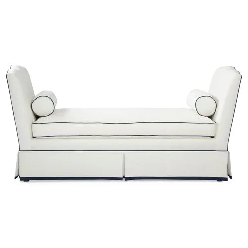 Cheshire Daybed - White/Navy - Comfortable, Sturdy