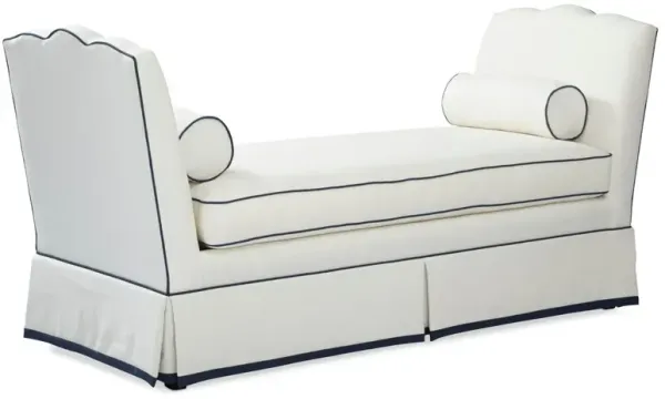 Cheshire Daybed, White/Navy