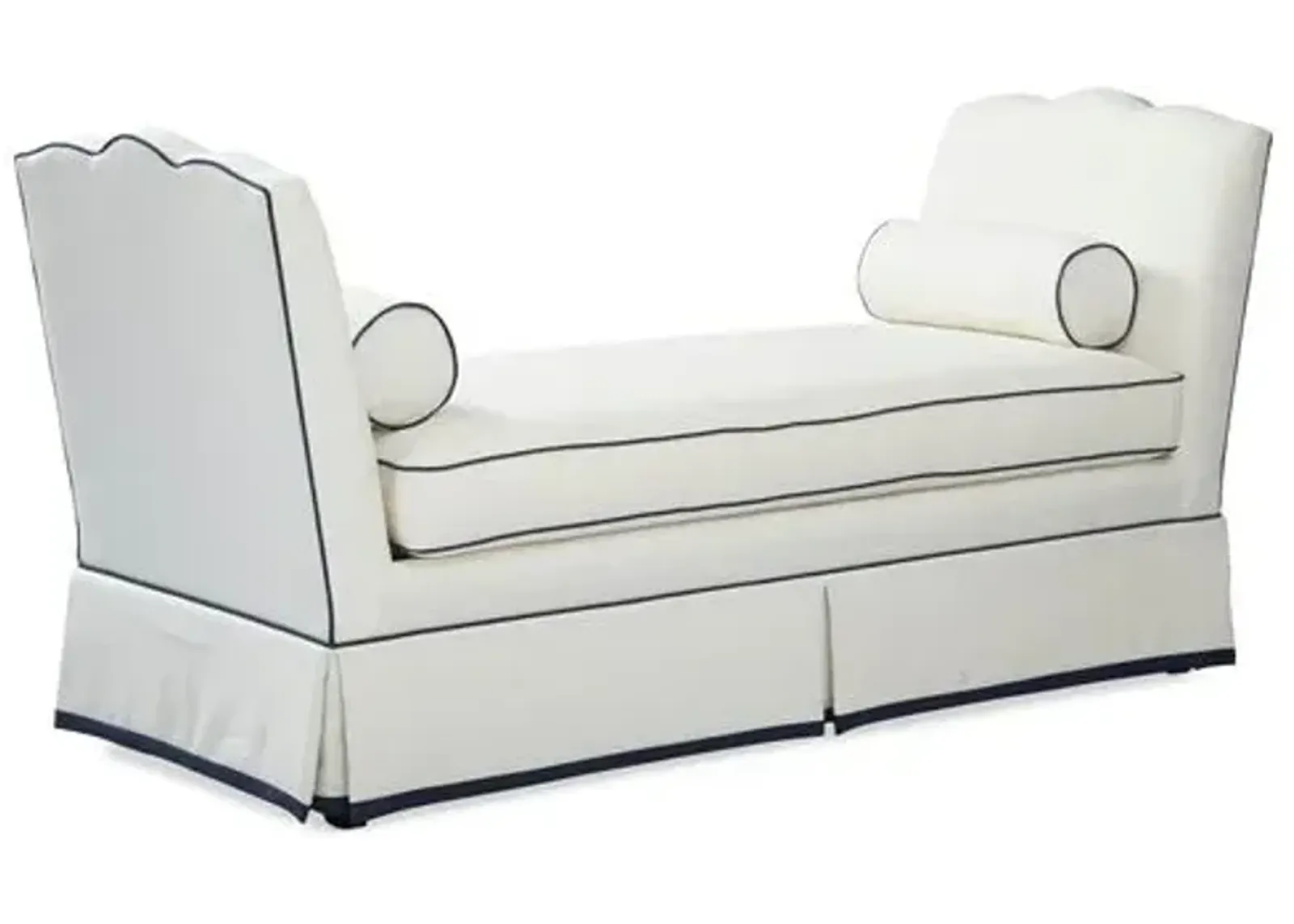 Cheshire Daybed - White/Navy - Comfortable, Sturdy