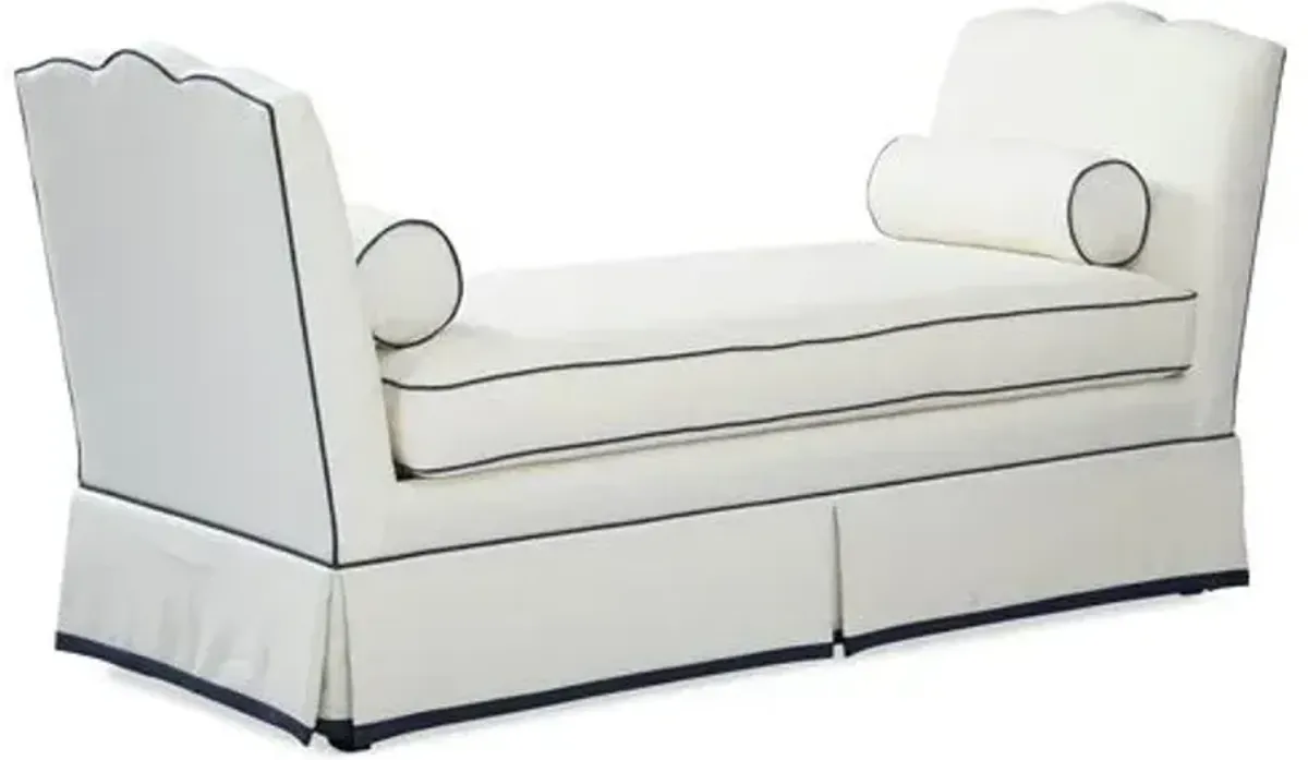 Cheshire Daybed - White/Navy - Comfortable, Sturdy