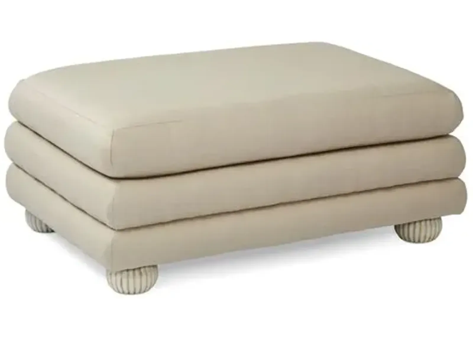 Millbrae Ottoman - Dune Linen - Beige