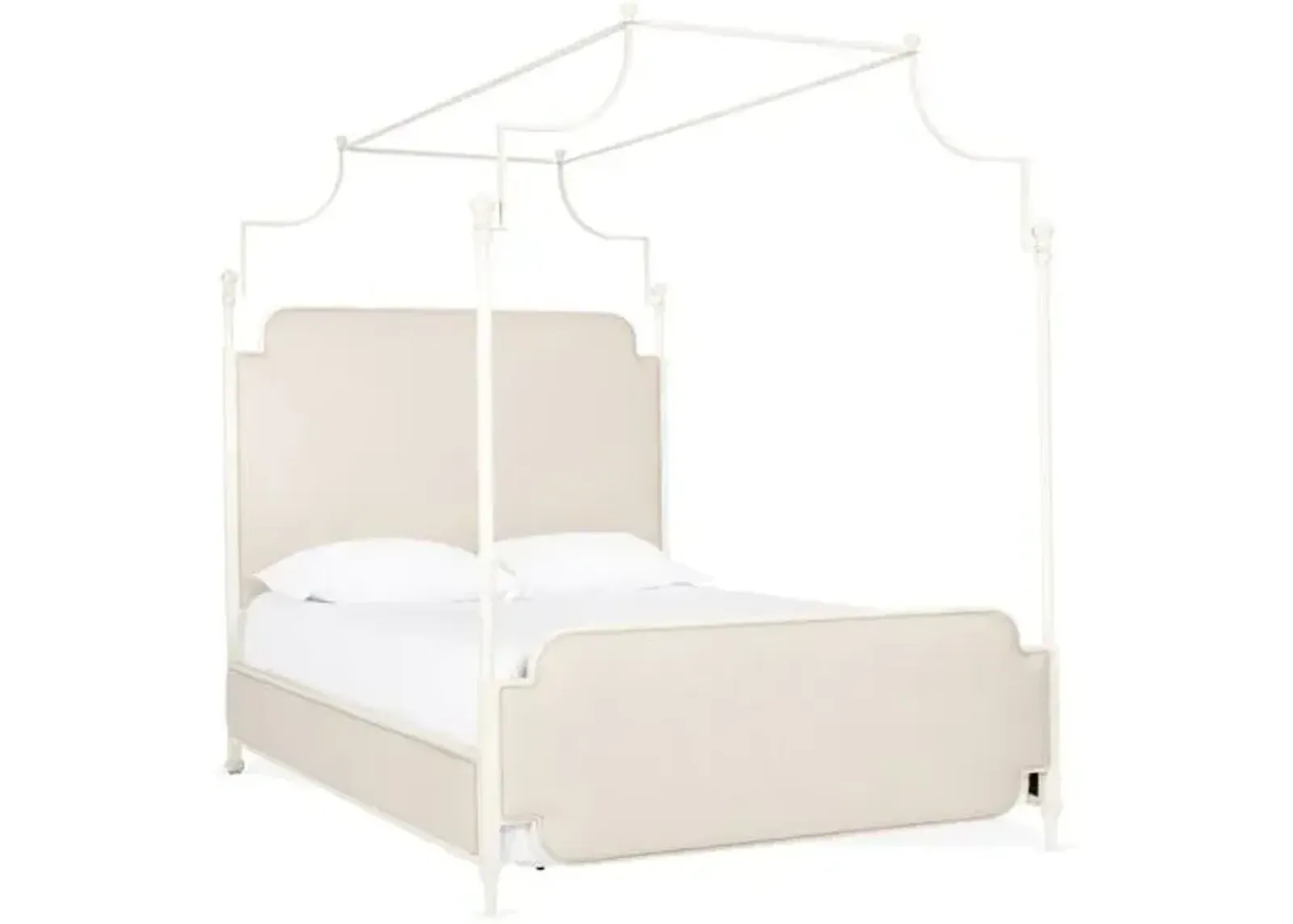 Loren Canopy Bed - Beige