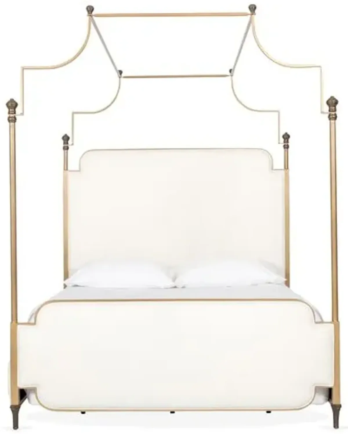 Loren Canopy Bed - Gold