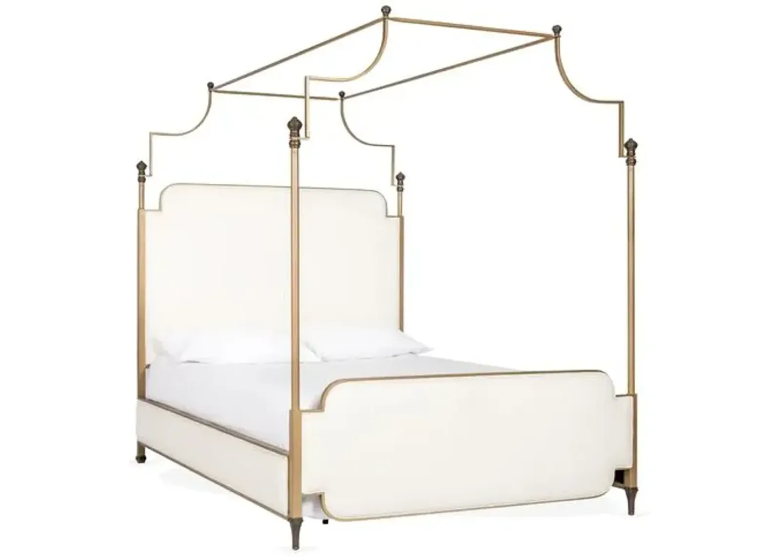 Loren Canopy Bed - Gold