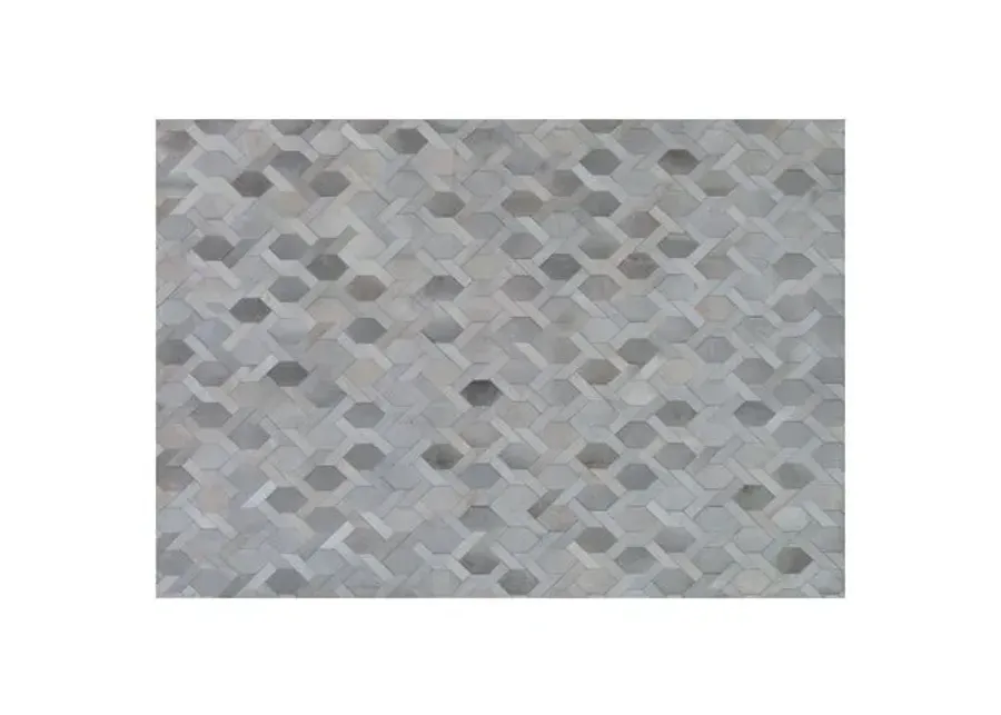 Ely Hide Rug - Gray/Silver - Exquisite Rugs - Gray