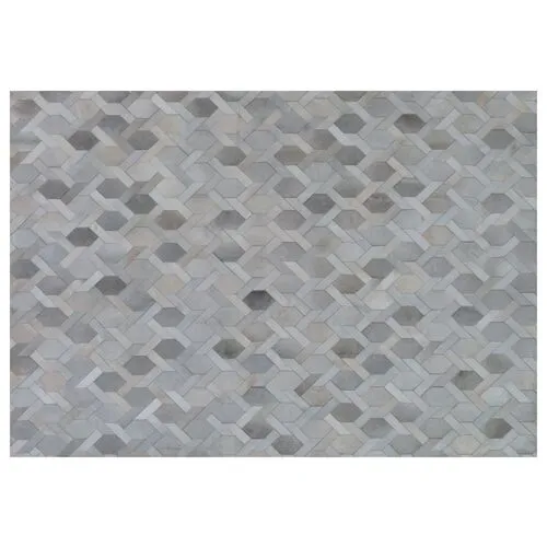 Ely Hide Rug - Gray/Silver - Exquisite Rugs - Gray