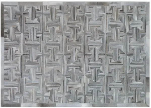 Feder Hide Rug - Gray/Brown - Exquisite Rugs - Gray