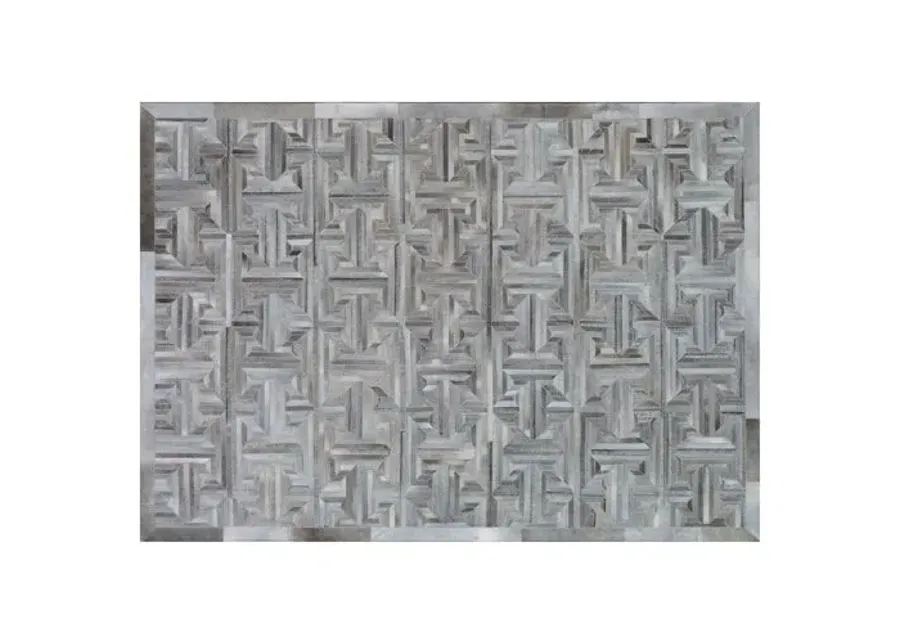 Feder Hide Rug - Gray/Brown - Exquisite Rugs - Gray