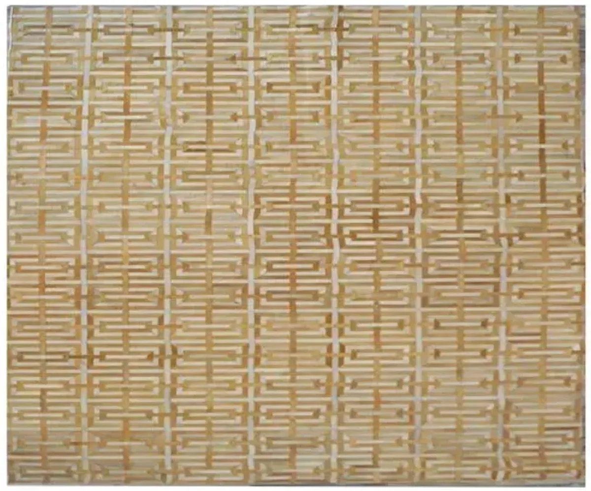 Elmhurst Hide Rug - Ivory/Tan - Exquisite Rugs - Beige - Beige