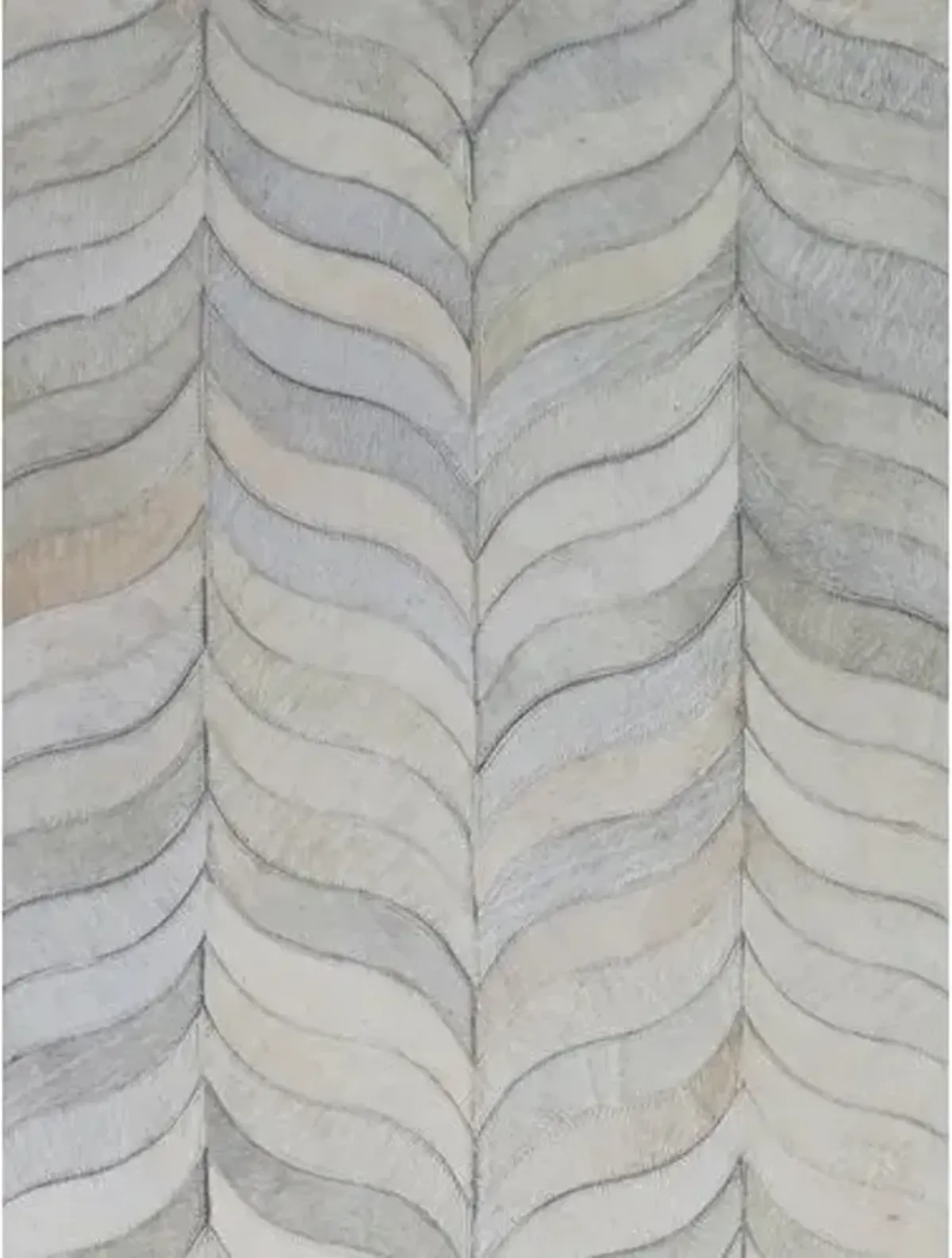 Forman Hide Rug - Ivory - Exquisite Rugs - Gray - Gray