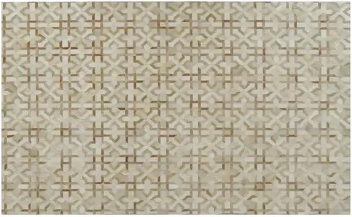 Frank Hide Rug - Ivory/Tan - Exquisite Rugs - Beige - Beige