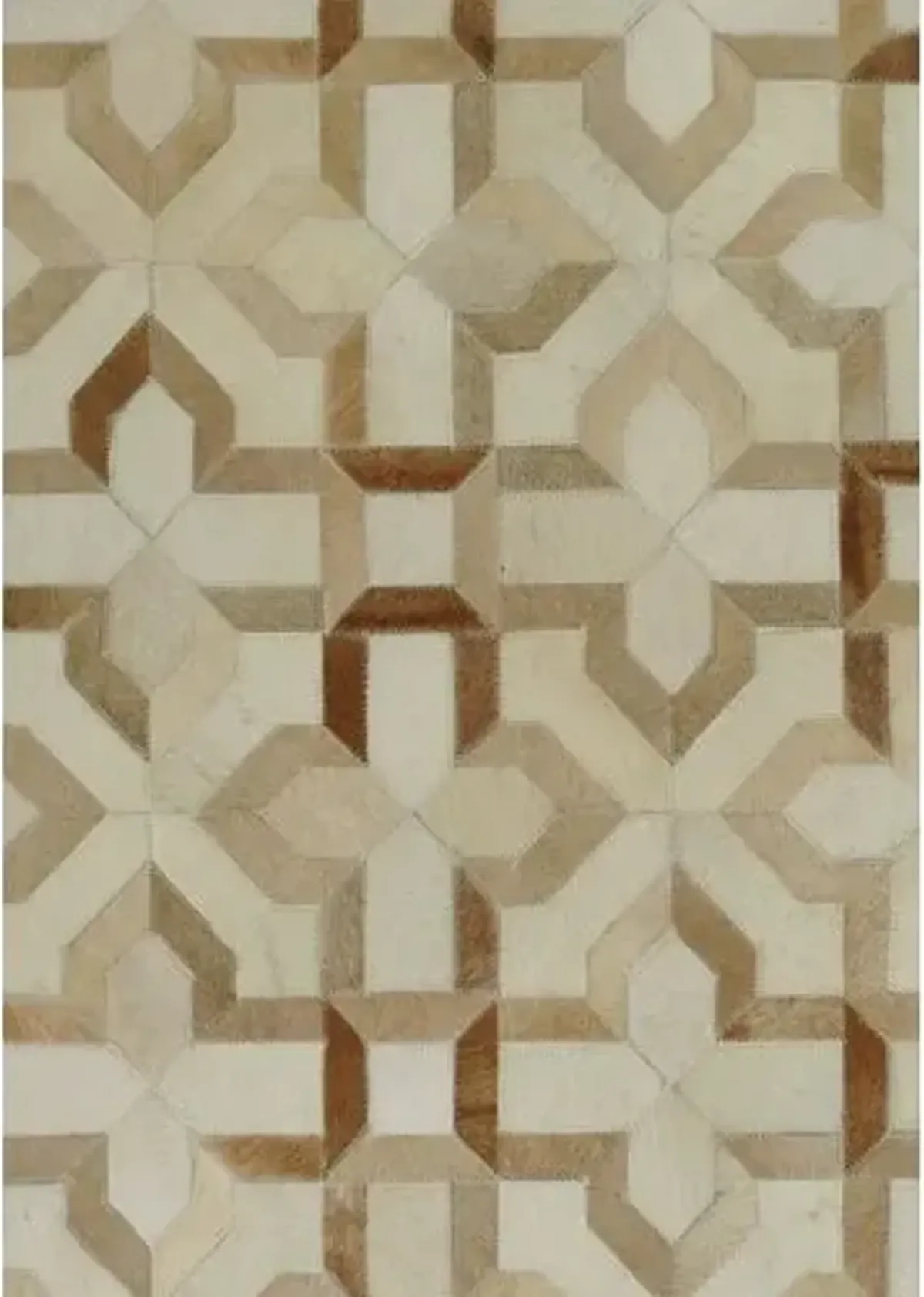 Frank Hide Rug - Ivory/Tan - Exquisite Rugs - Beige - Beige