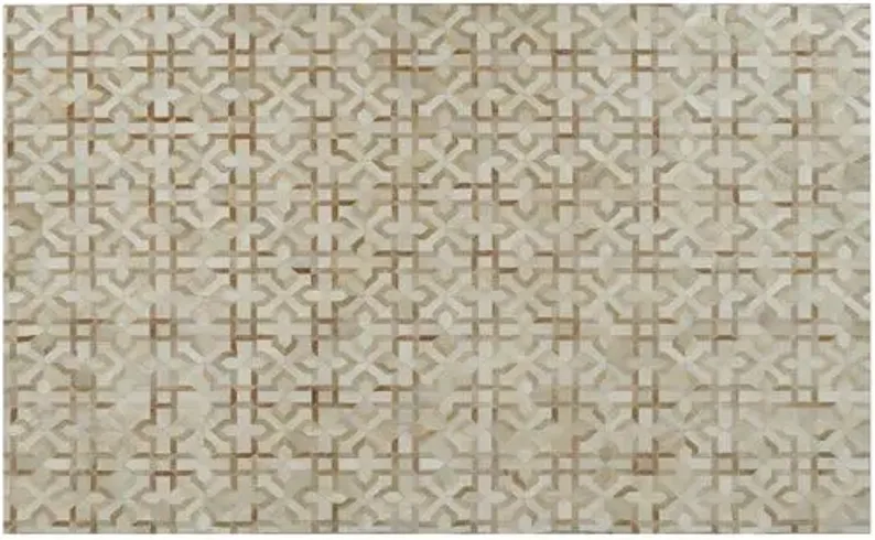 Frank Hide Rug - Ivory/Tan - Exquisite Rugs - Beige - Beige