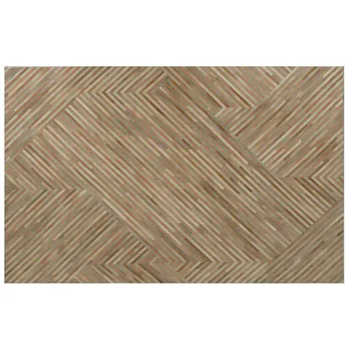 Edson Hide Rug - Ivory/Tan - Exquisite Rugs - Brown - Brown