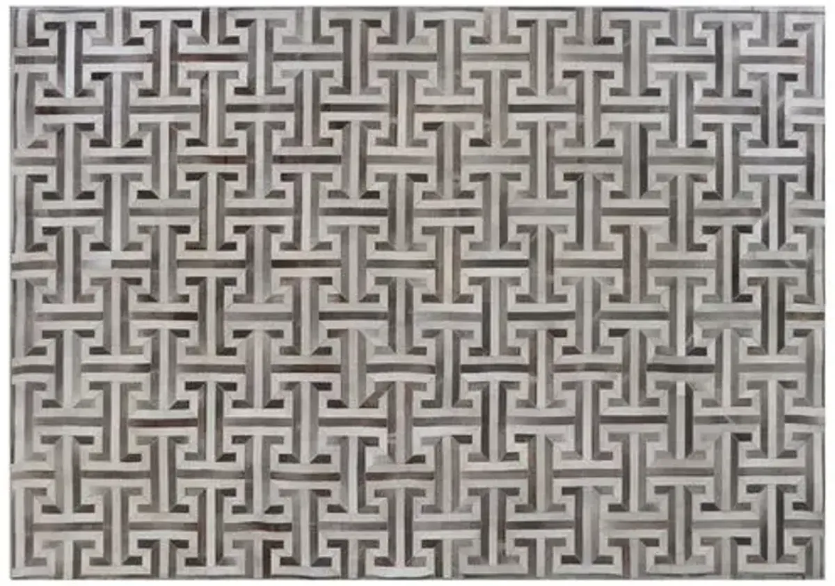 Edith Hide Rug - Gray - Exquisite Rugs - Gray