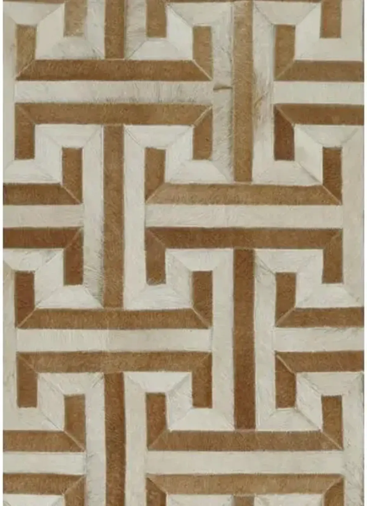 Edith Hide Rug - Ivory/Tan - Exquisite Rugs - Beige - Beige