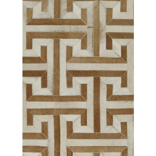 Edith Hide Rug - Ivory/Tan - Exquisite Rugs - Beige - Beige