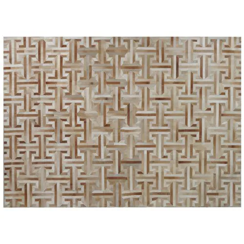 Edith Hide Rug - Ivory/Tan - Exquisite Rugs - Beige - Beige