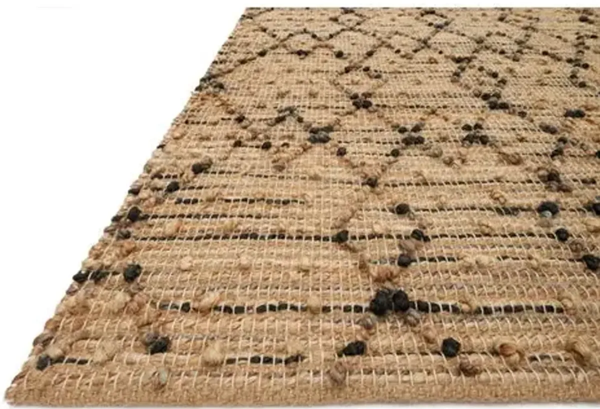 Abbey Jute Rug - Charcoal - Beige - Beige