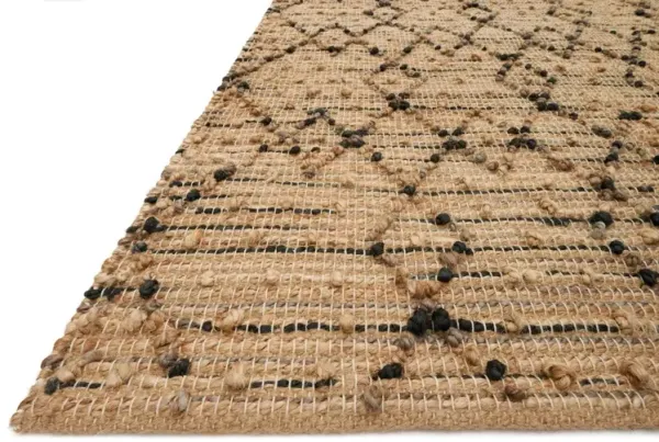 Abbey Jute Rug - Charcoal - Beige - Beige