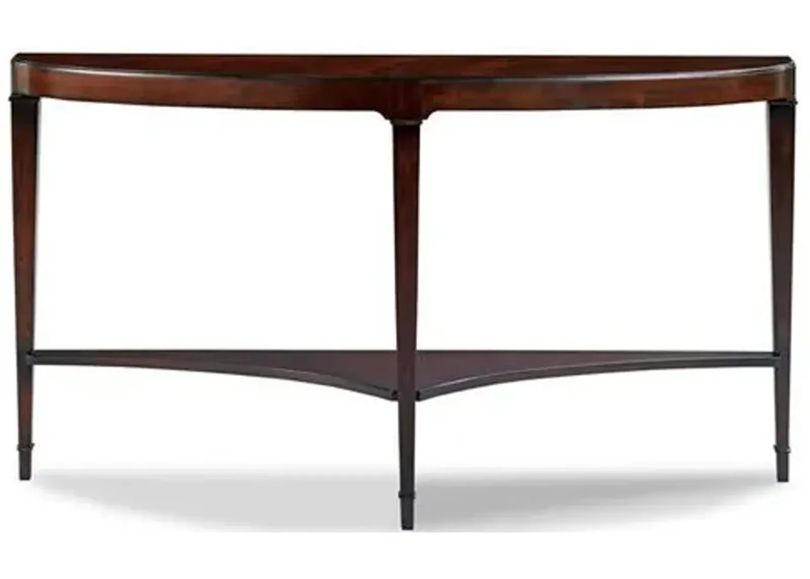 Figari 56" Demilune Console - Mahogany - Brown