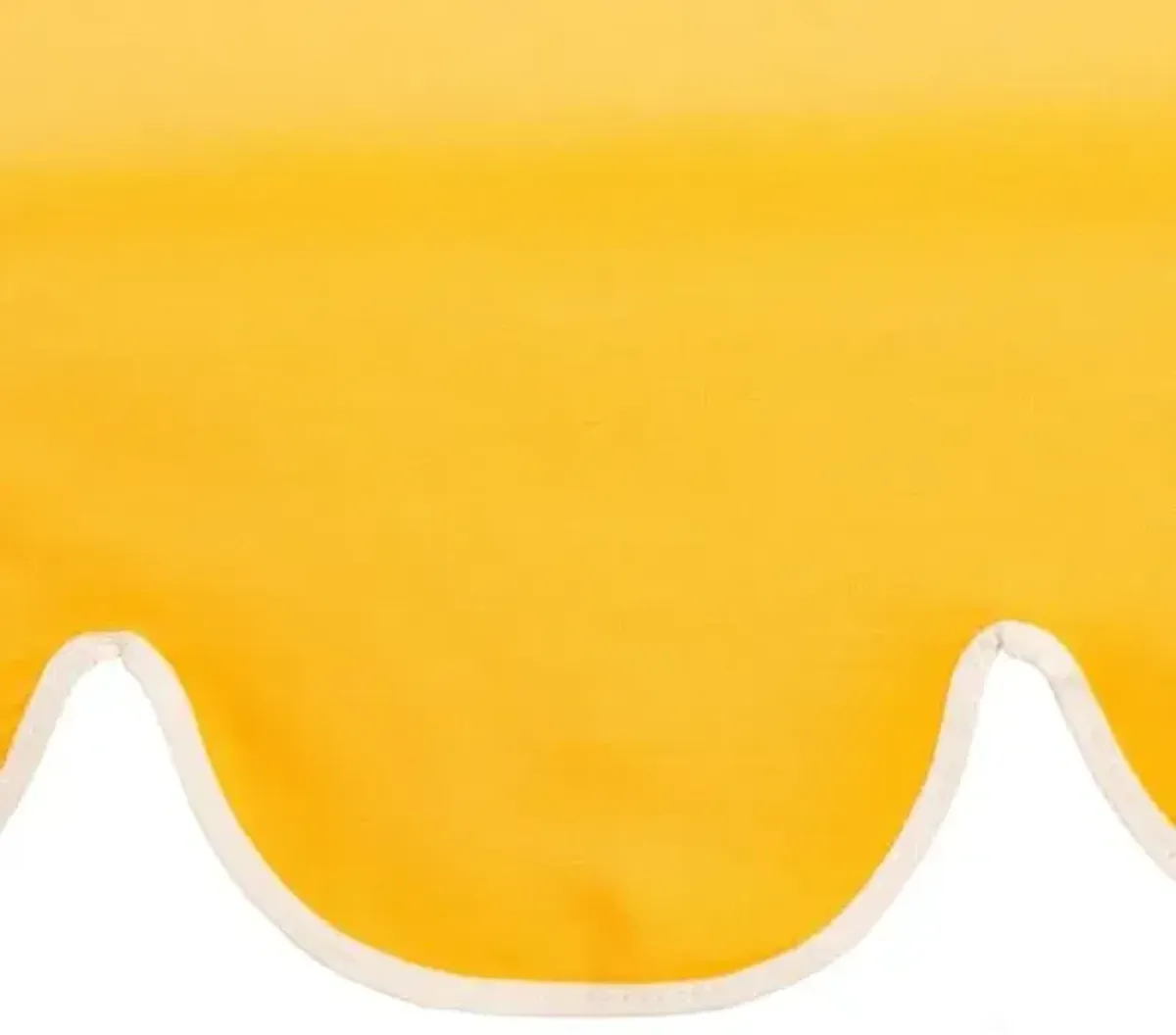 Phoebe Scallop-Edge Patio Umbrella - Sunbrella - Yellow