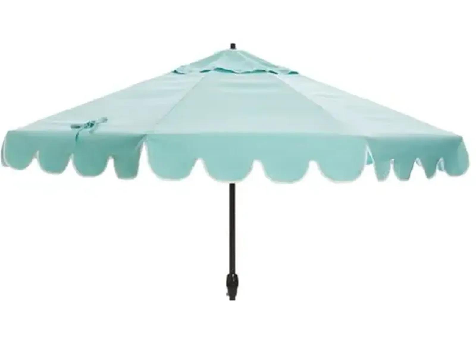 Phoebe Scallop-Edge Patio Umbrella - Glacier - Blue