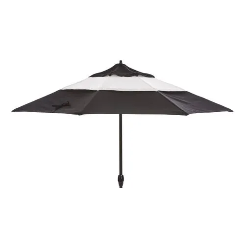 Meaghan Patio Umbrella - Black/White