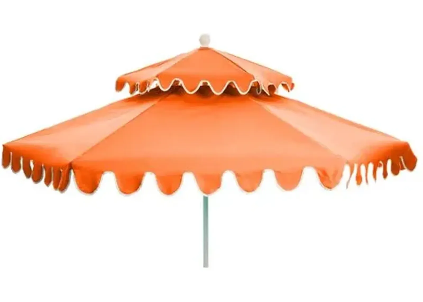 Daiana Two-Tier Patio Umbrella - Melon - Orange