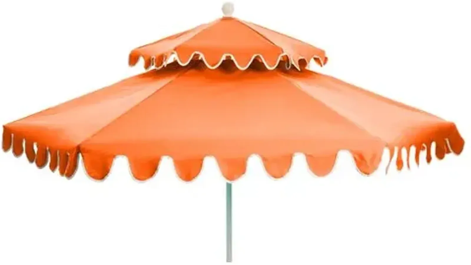 Daiana Two-Tier Patio Umbrella - Melon - Orange