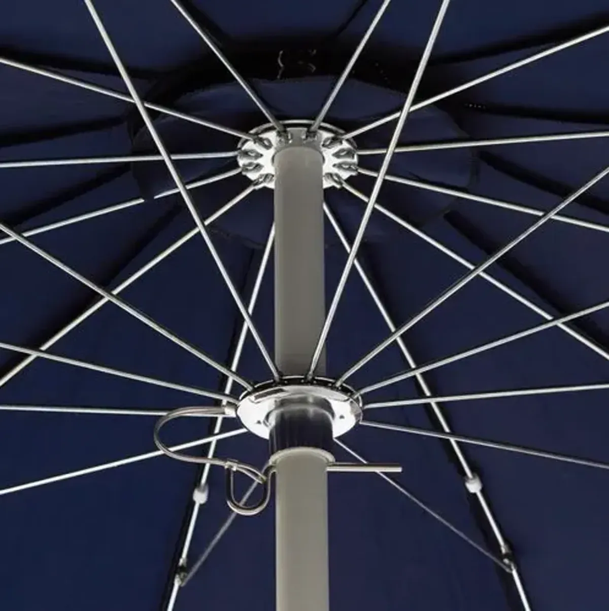 Rena Pagoda Tassel Patio Umbrella - Sunbrella - Blue