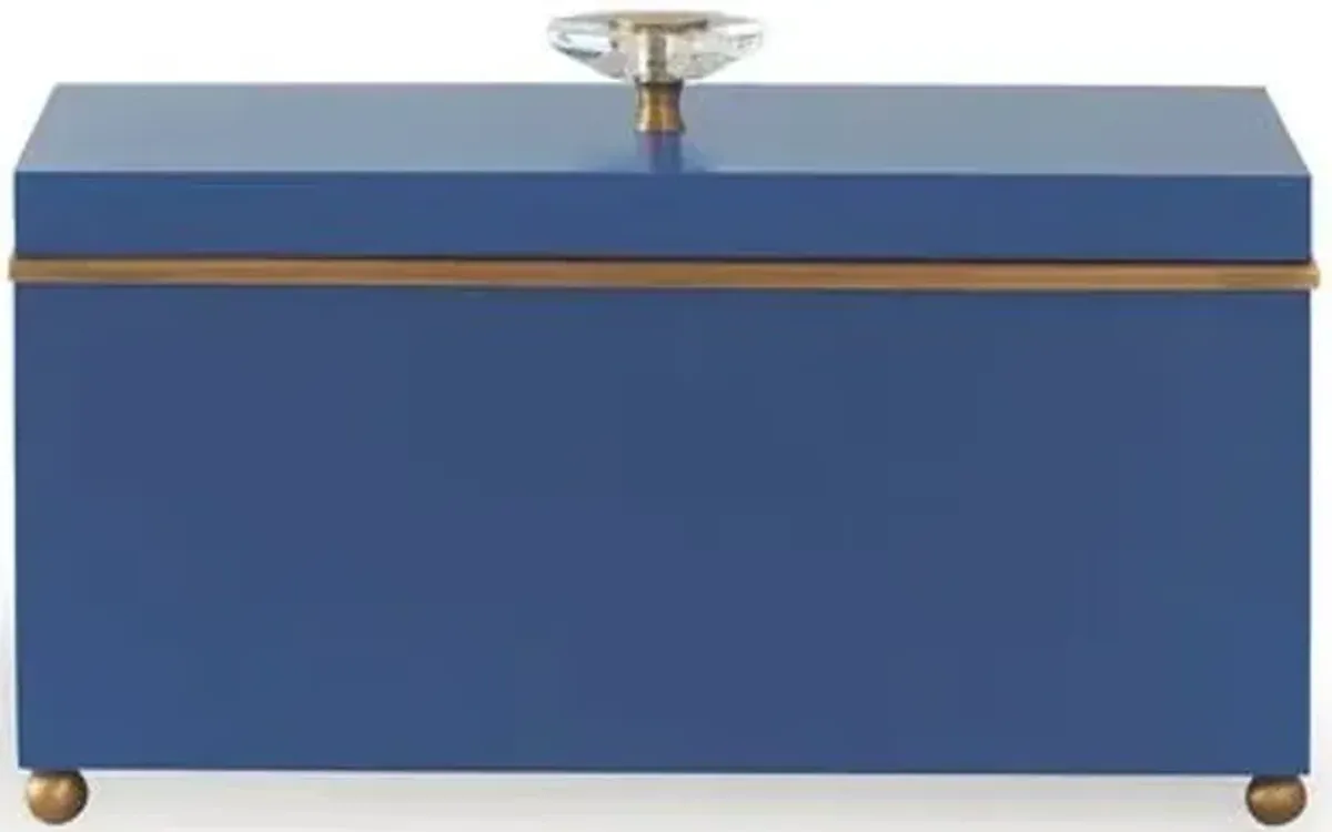 15" Naples Box - Blue/Brass - Port 68