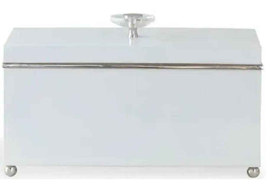 15" Naples Box - White/Silver - Port 68