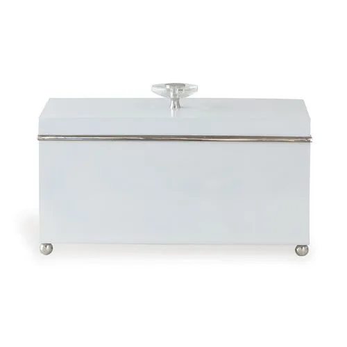 15" Naples Box - White/Silver - Port 68