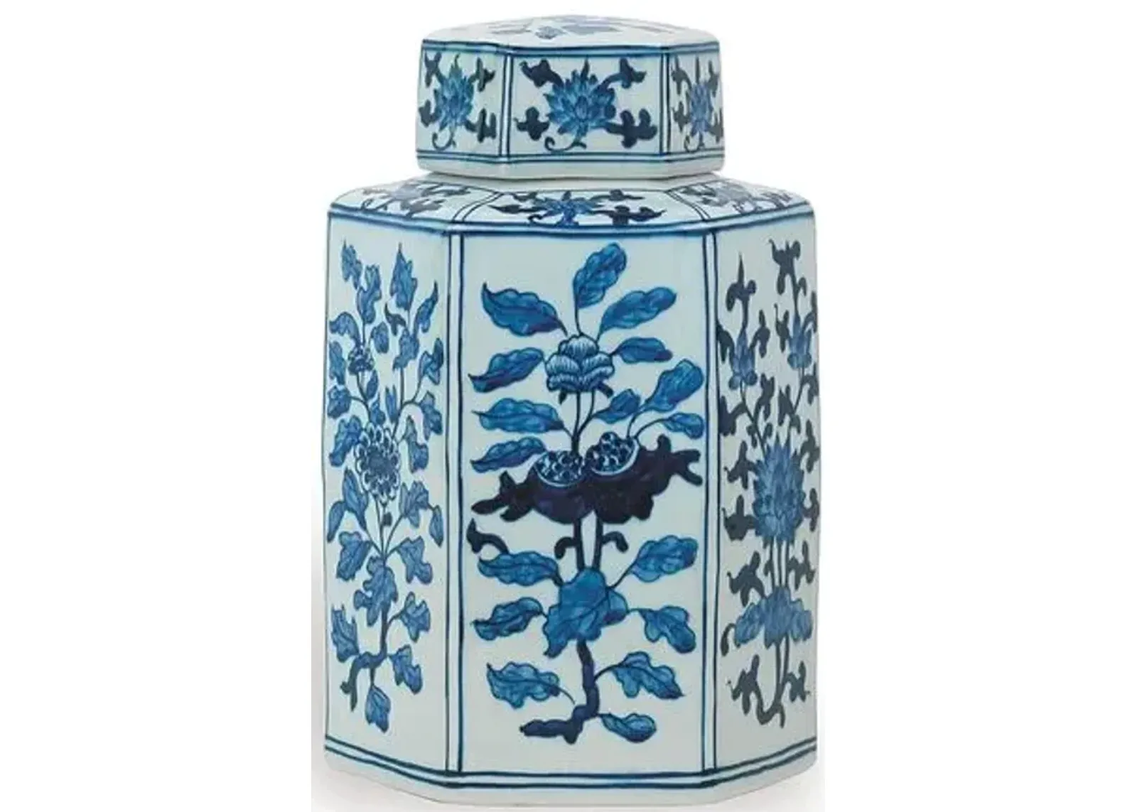 11" Four Seasons Jar - Blue/White - Port 68