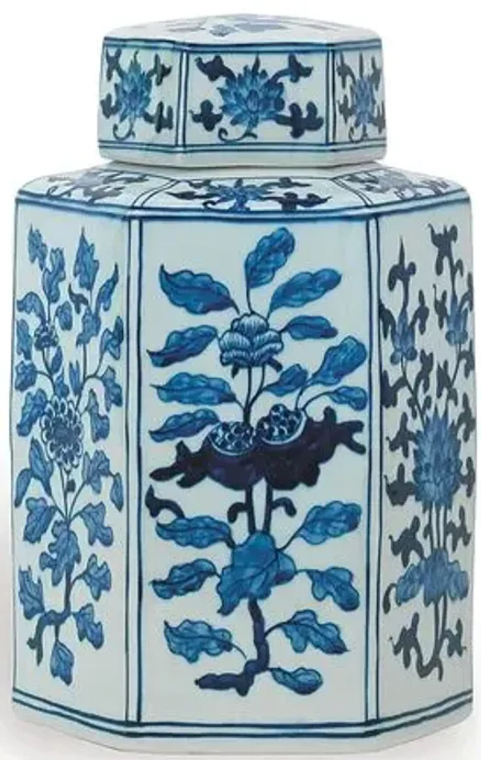 11" Four Seasons Jar - Blue/White - Port 68