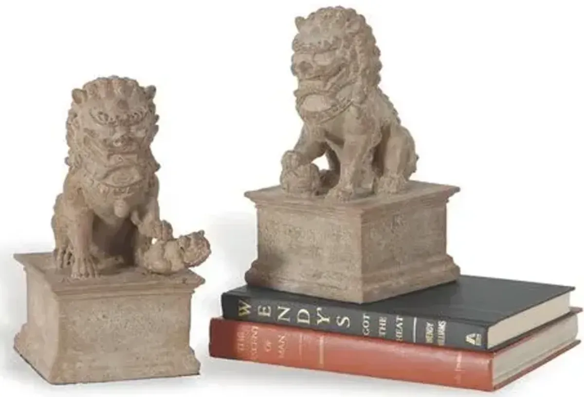 Set of 2 Han Dynasty Bookends - Sand - Port 68 - Beige